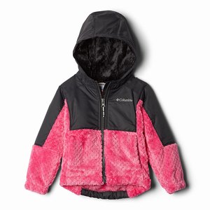 Columbia Fire Side™ Sherpa Hybrid Full-Zip Flickor Rosa/Svarta (BSHJW2765)